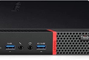Lenovo ThinkCentre M900 Tiny Mini PC, procesador Intel Core i7-6700T 2.8 Ghz, 16 GB de RAM, Disco duro SSD de 240G, DisplayPort, Wi-Fi, Windows 10 Pro (reacondicionado)
